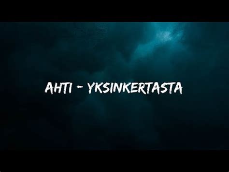 Yksinkertasta Lyrics .